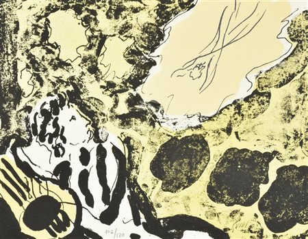 Virgilio Guidi LE GEORGICHE litografia su carta, cm 23x30; es. 102/120 firma