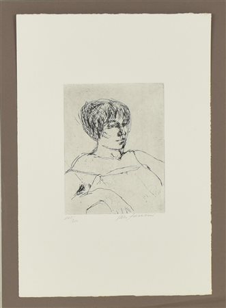 Enzo Faraoni SENZA TITOLO acquaforte acquatinta, battuta cm 23,5x18,2, su...