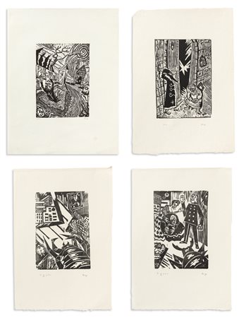 SERGIO BIRGA (1940) - Lotto unico composto da 4 opere grafiche