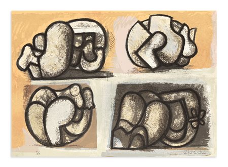 PIETRO CASCELLA (1921-2008) - Progetto per scultura, 1977