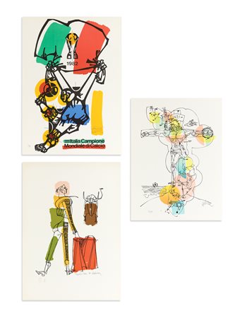 SALVADOR AULESTIA (1919-1994) - Lotto unico composto da 3 opere grafiche
