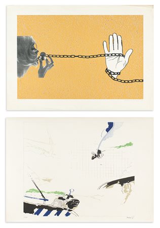 AUTORI (PARDI E PARADISO) - Lotto unico composto da 2 opere grafiche