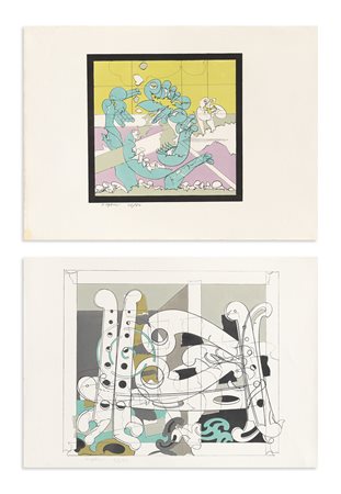 RENATO VOLPINI (1934-2017) - Lotto unico composto da 2 opere grafiche