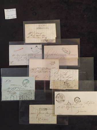 Lotto di 8 prefilateliche. 