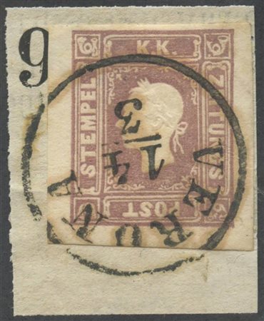 1859, Francobolli per Giornali 1,05s. Lilla N.9b. (A+) (2650)