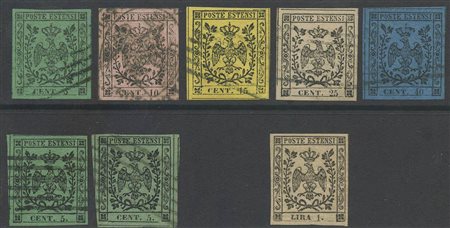 1852, Modena, piccolo insieme, tutti di grande qualità.