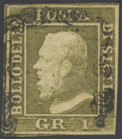 1859, 1gr. Bruno Oliva Chiaro N.4c, usato. (A+) (Em.Diena) (Cat.300)