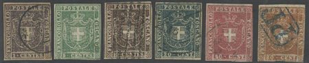 1860, N.17/22 serietta, usata. (A)