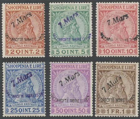 1914, N.35/40 nuovi con gomma, linguellati.