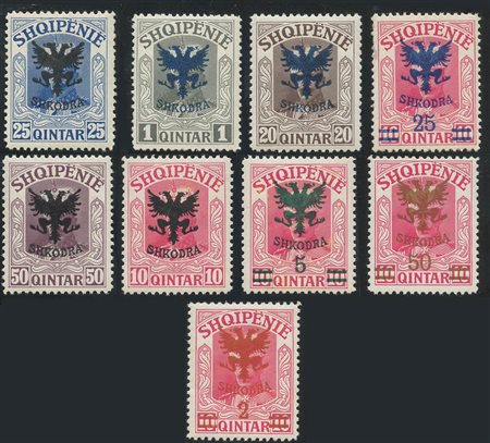 1920, REGGENZA. N.67/75 nuovi con gomma integra. Firme Oliva.