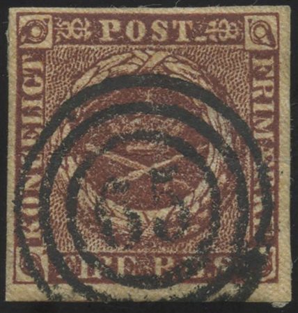 1851, 4f. Bruno Cioccolato N.2, usato. (A+)