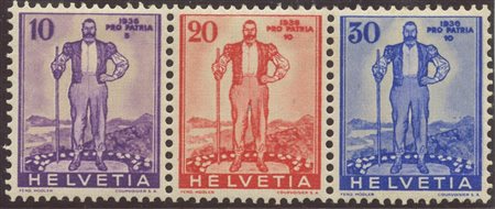 1936, N.286A/288A nuovi con gomma, linguellati.