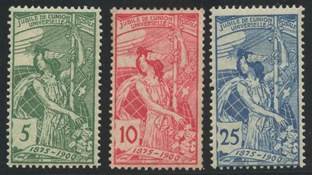 1900, N.86/88 nuovi con gomma, linguellati.