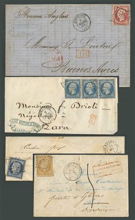 FRANCIA 1862, Grande accumulo di storia postale. Molto interessante per lo specialista. FARE VIDEO