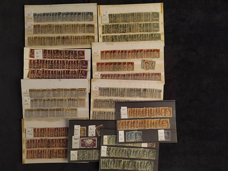 SVIZZERA, Interessante accumulo di francobolli usati.