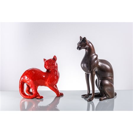 PRODUZIONE ITALIANA 1960 ca., Due sculture