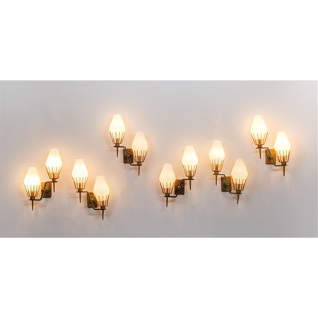 STILNOVO (Attr.le), Sei lampade da parete