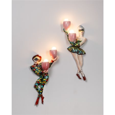 PRODUZIONE ITALIANA 1950 ca., Coppia di lampade da parete