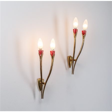 OSCAR TORLASCO, Coppia di lampade da parete