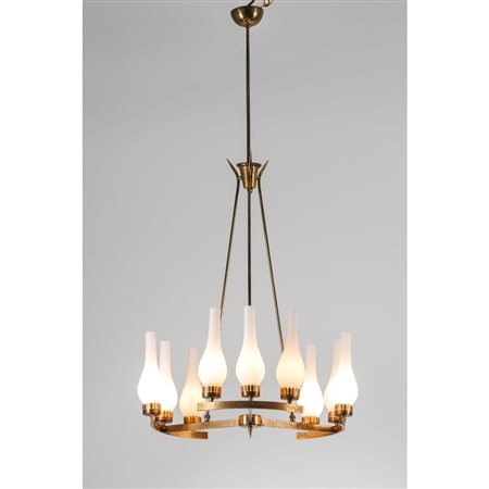 STILNOVO (Attr.le), Lampada a sospensione a nove luci