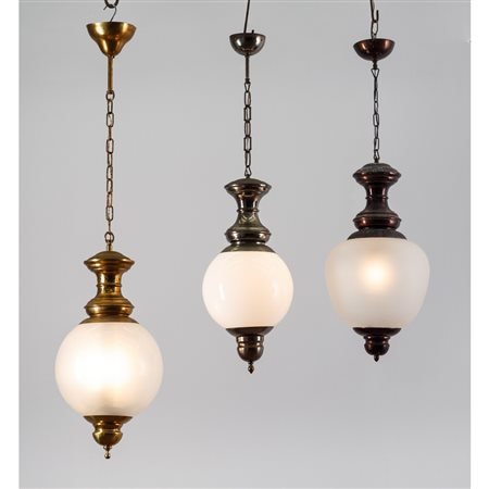 LUIGI CACCIA DOMINIONI, 3 lampade a sospensione modello LS1