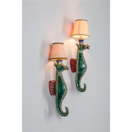 MUSA ROMA, Coppia di lampade da parete