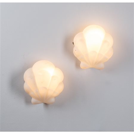 PRODUZIONE ITALIANA 1950 ca., Coppia di lampade da parete