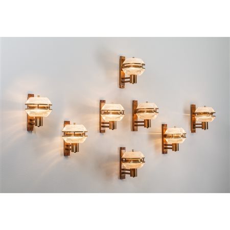 GAETANO SCIOLARI, Otto lampade da parete