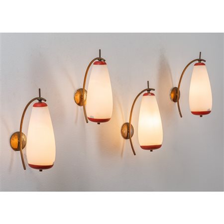 STILNOVO (Attr.le), Quattro lampade da parete