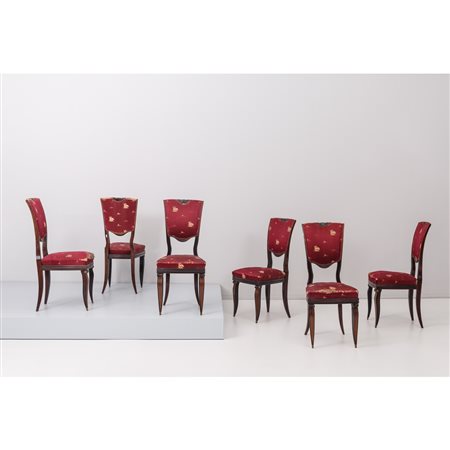 EMILIO LANCIA, Sei sedie in legno