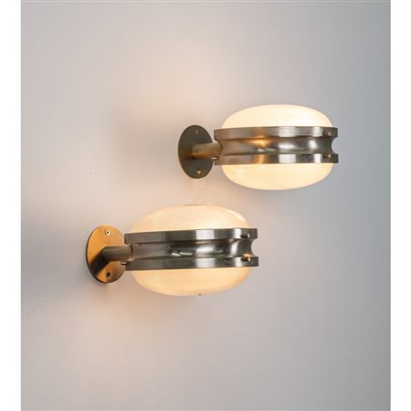 SERGIO MAZZA, Coppia di lampade da parete modello ‘Gamma