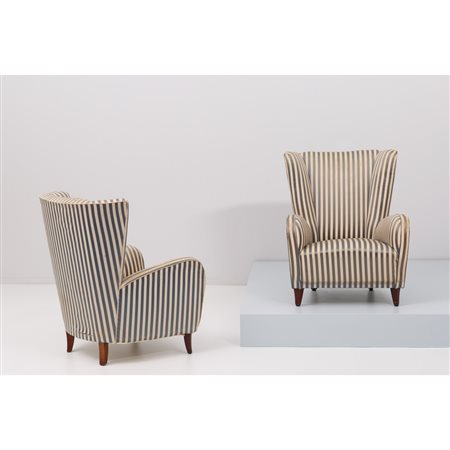 PAOLO BUFFA (Attr.le), Coppia di poltrone Bergere