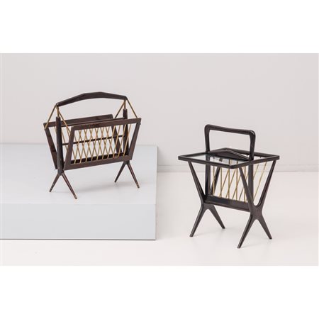 PRODUZIONE ITALIANA 1960 ca., Due portariviste in legno