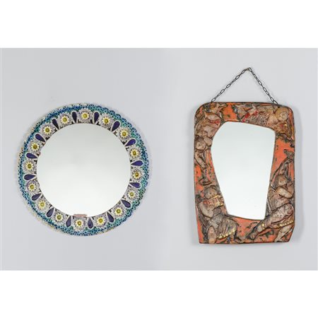 PRODUZIONE ITALIANA 1960 ca., Due specchi da parete