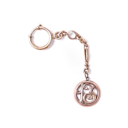 CATENINA con numero 13 portafortuna in oro giallo 9 KT