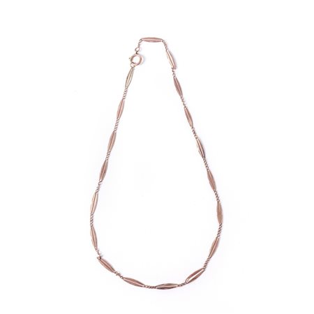 CATENA di orologio in oro giallo 9 KT (g. 8,94).