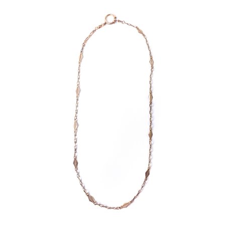 CATENA da orologio in oro giallo 9 KT (g. 33,49).