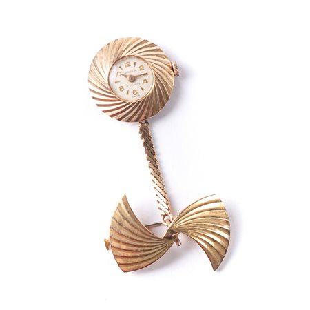 OROLOGIO Gander a spilla in oro 18 KT. 

OROLOGIO Gander a spilla in oro 18 KT