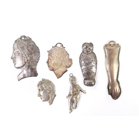 SEI EX VOTO in argento