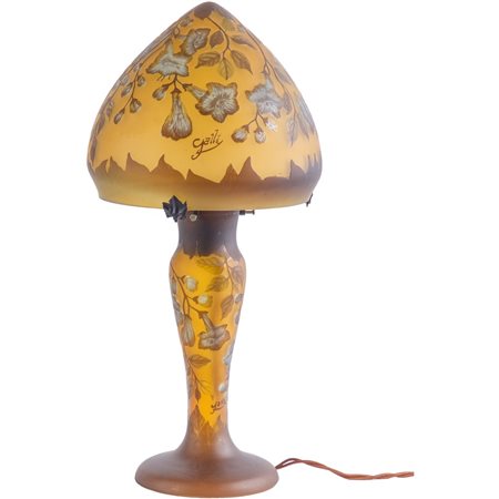 LAMPADA tipologia Galle' in vetro lavorato