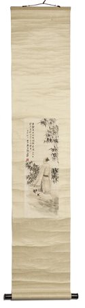  Arte Cinese - Dipinto con personaggio
Cina, Qing, secolo XIX.