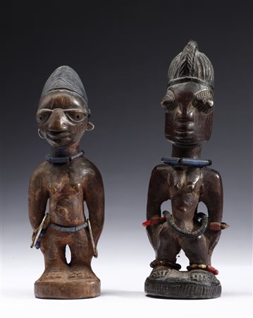  Arte africana - Coppia di gemelli Ere Ibeji
Yoruba-Nigeria.