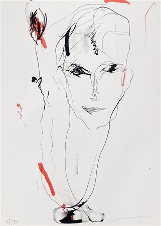 TRECCANI ERNESTO Milano (Mi) 1920 Volto 1976 Litografia a colori su carta es....