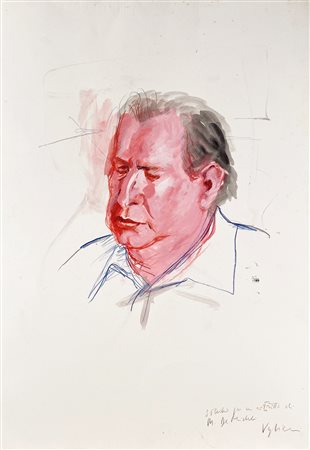 VAGLIERI TINO Trieste (Ts) 1929 Studio per il ritratto di M. De Micheli 1970...