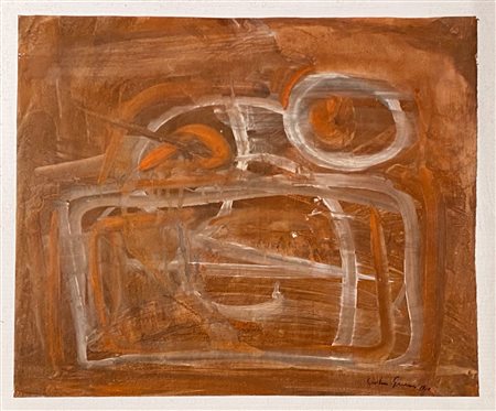 GUENZI COSTANTINO Milano (Mi) 1926 Senza titolo 1970 Tecnica mista su carta...