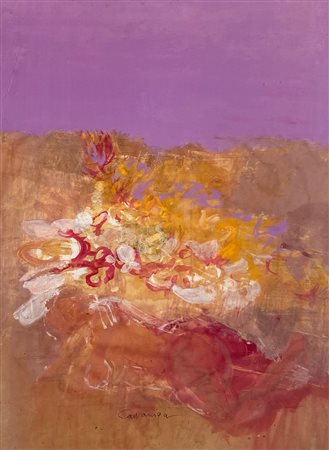 CAZZANIGA GIANCARLO Monza (Mb) 1930 Omaggio al Conero 1970 Mista intelata...