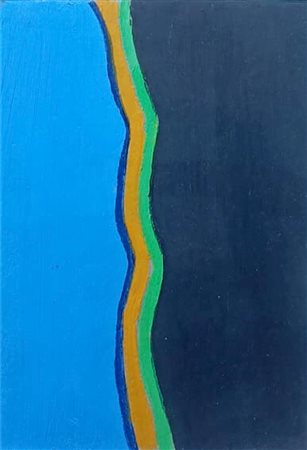 CERRI GIANCARLO Milano (Mi) 1938 Minisequenza verticale 2000 Olio su cartone...