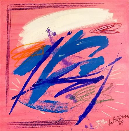 LA BIANCA DINO Viareggio (Lu) 1941 Senza titolo 1989 Olio su tela 50,00x50,00...