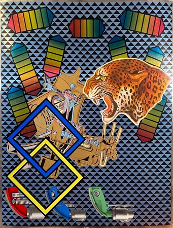 PHILLIPS PETER Birmingham (Inghilterra) 1939 Impeller 1972 Serigrafia su...