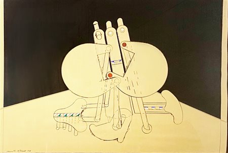 VOLPINI RENATO Napoli (Na) 1934 Senza titolo 1978 Mista e collage su...